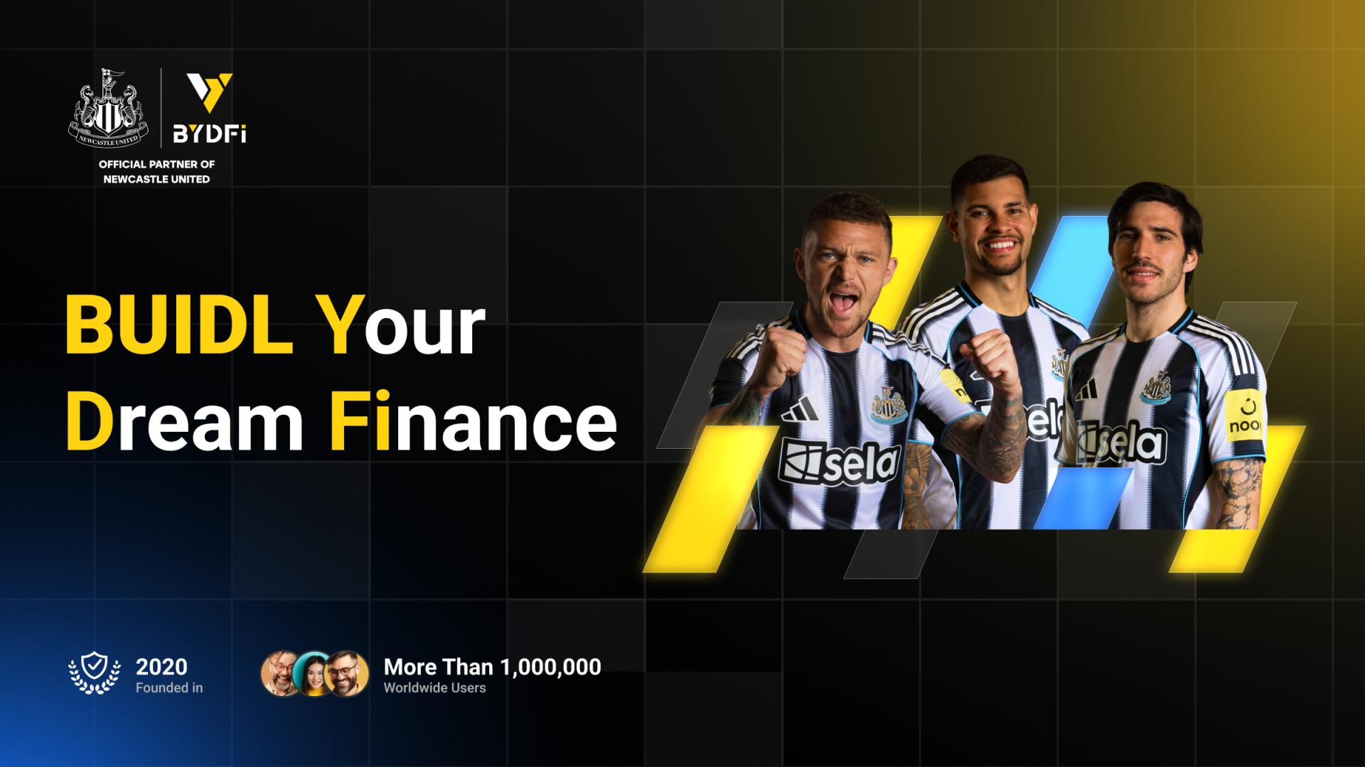 BYDFi promotes BUIDL ethos during Newcastle United Arsenal match