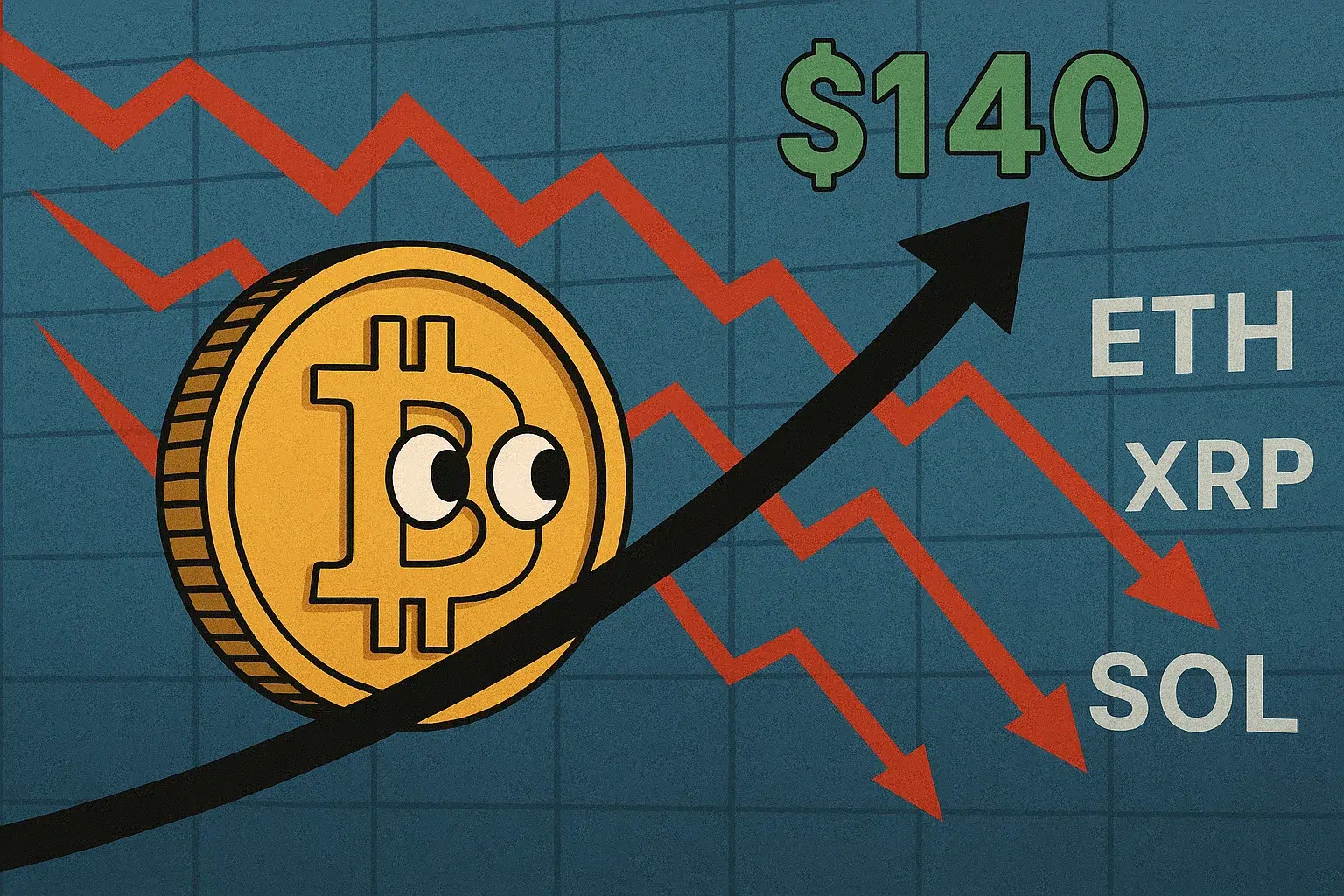 Bitcoin and altcoins decline as analysts forecast 0,000 target