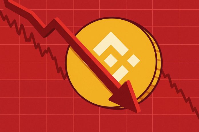 Binance coin price going down