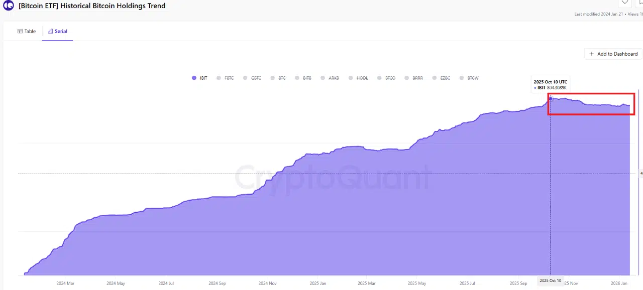 IBIT Holdings Trend